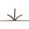 Ekena Millwork Richland Smooth Timber Gable Bracket, Douglas Fir, 108"W x 63"H x 3 1/2"D x 3 1/2"F, 14/12 Pitch GBW108X63X0404RIC00SDF - alternate 5